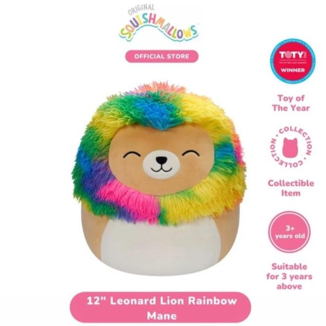 Gambar Squishmallows Leonard Lion Rainbow Mane 12 Inch - Plush Toys - Boneka dari JOFI HERITAGE undefined Tokopedia