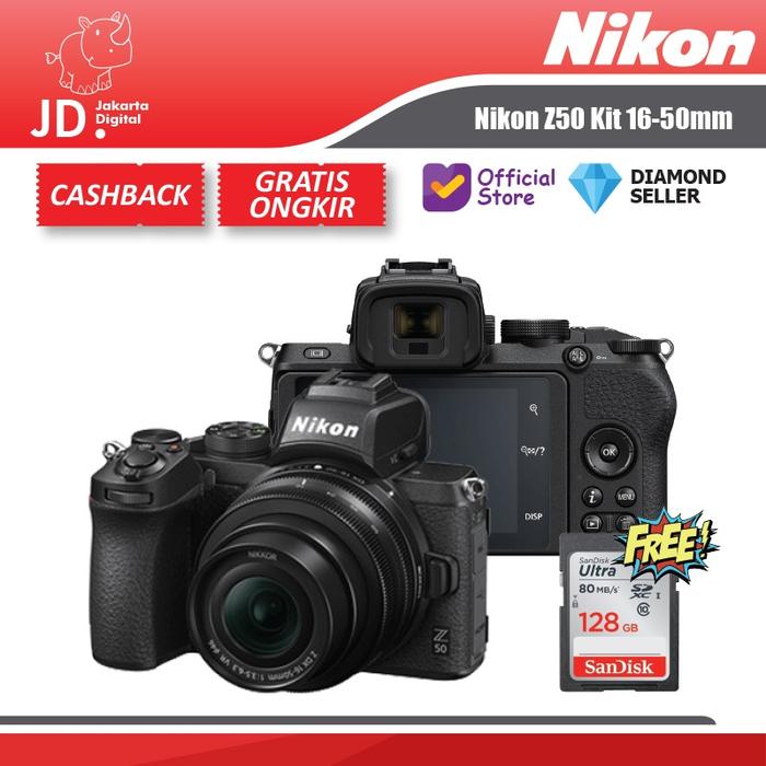 Gambar NIKON Z50 Z 50 KIT 16-50MM MIRRORLESS CAMERA - PLUS 128GB, KIT 16-50MM dari Jakarta Digital 8 undefined Tokopedia