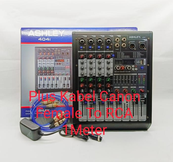 Gambar mixer ashley 404 i original 4 channel soundcard - Plus Kabel 1M dari Cyber Shop168 undefined Tokopedia