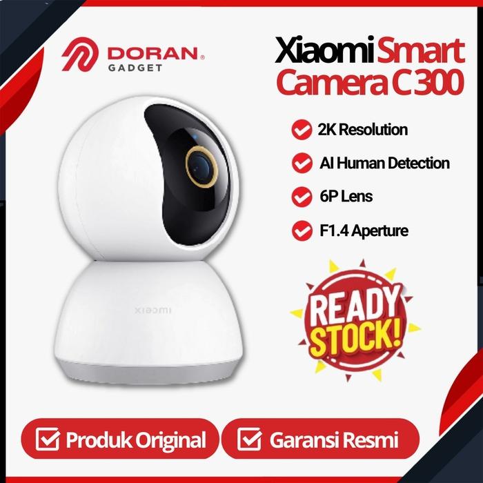 Gambar Xiaomi CCTV AW300 Smart Outdoor IP66 2K Full Color Night Vision WiFi - Indoor C300 dari Doran Gadget Authorized Bali undefined Tokopedia