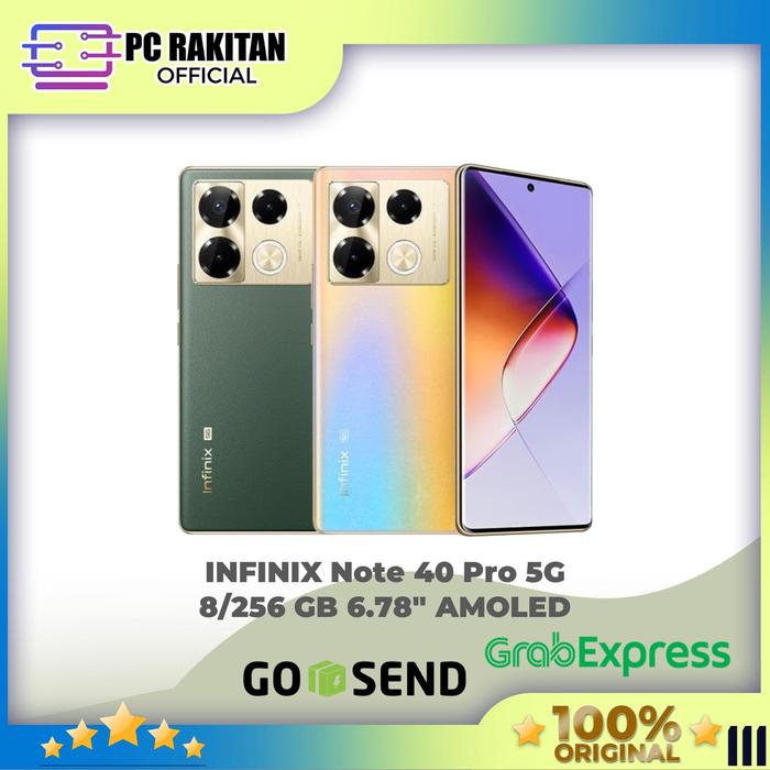 Gambar INFINIX Note 40 Pro 5G 8/256 GB 6.78" AMOLED Garansi Resmi Infinix 1th - Titan Gold, NON TWS dari PC Rakitan Official undefined Tokopedia