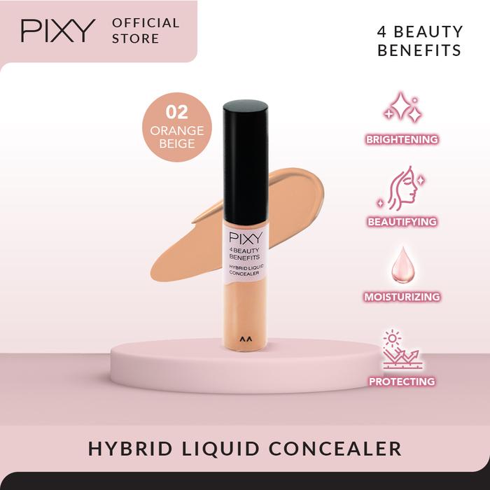 Gambar PIXY Hybrid Liquid Concealer 4 Beauty Benefits - 02 Orange Beige dari Pixy Official Store Kota Administrasi Jakarta Barat Tokopedia