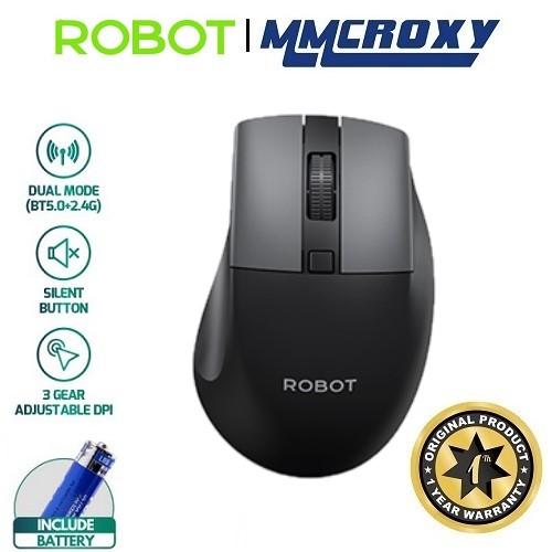 Gambar Robot M355 Mouse Multi Device Bluetooth+2.4G Wireless Mouse Silent Key - Hitam dari MMCROXY undefined Tokopedia