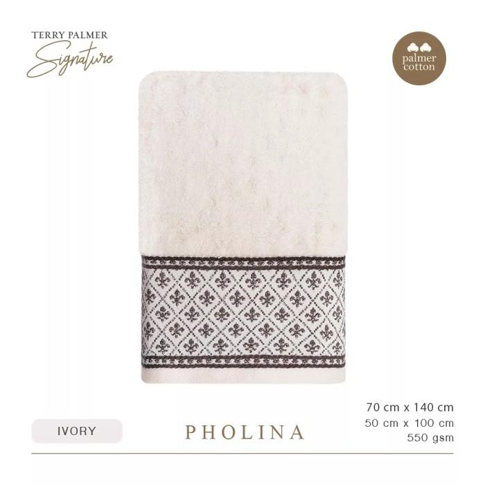 Gambar Handuk Mandi Terry Palmer Signature Pholina Ukuran 70x140cm Bath Towel - Ivory dari JF Bordir dan Sablon undefined Tokopedia