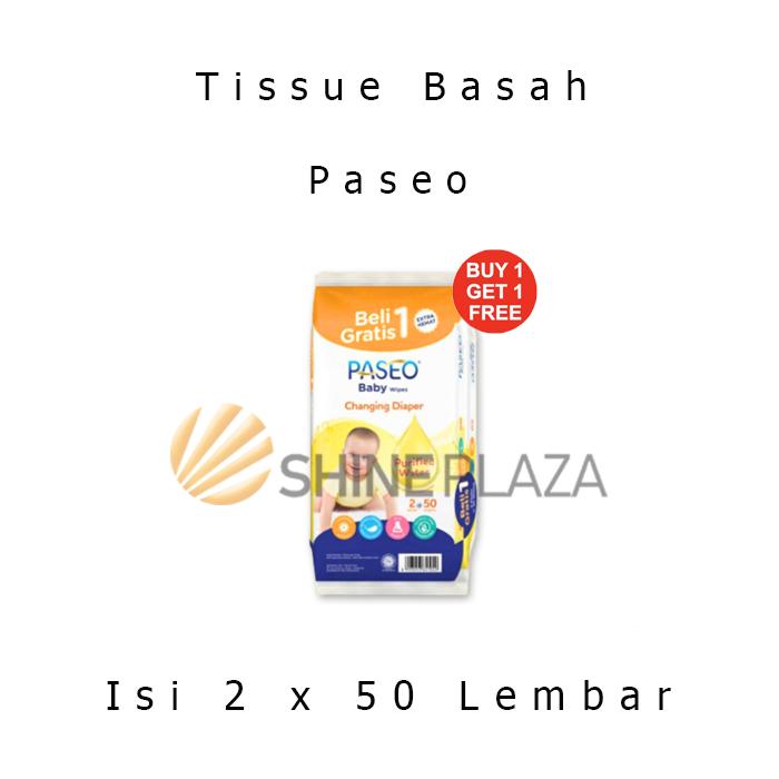 Gambar [PACK] Tisu Basah Paseo Baby Wipes Buy 1 Get 1 Free - Changing Diaper Wet Tissue Ganti Popok Bayi Isi 50 Sheets Murah - Chamomile dari Shine Plaza undefined 2 Tokopedia