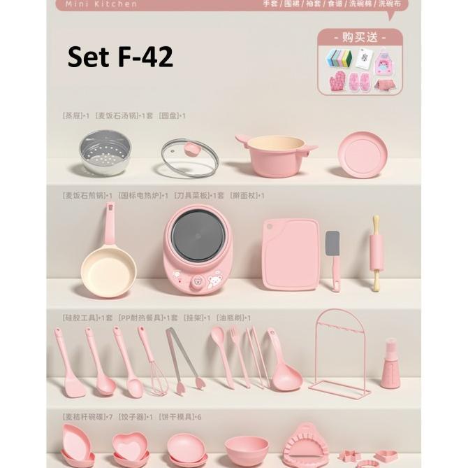 Gambar Mainan alat masak elektrik asli anak, Cooking set masak enpei set - Set KomplitPink dari lestarityas undefined Tokopedia