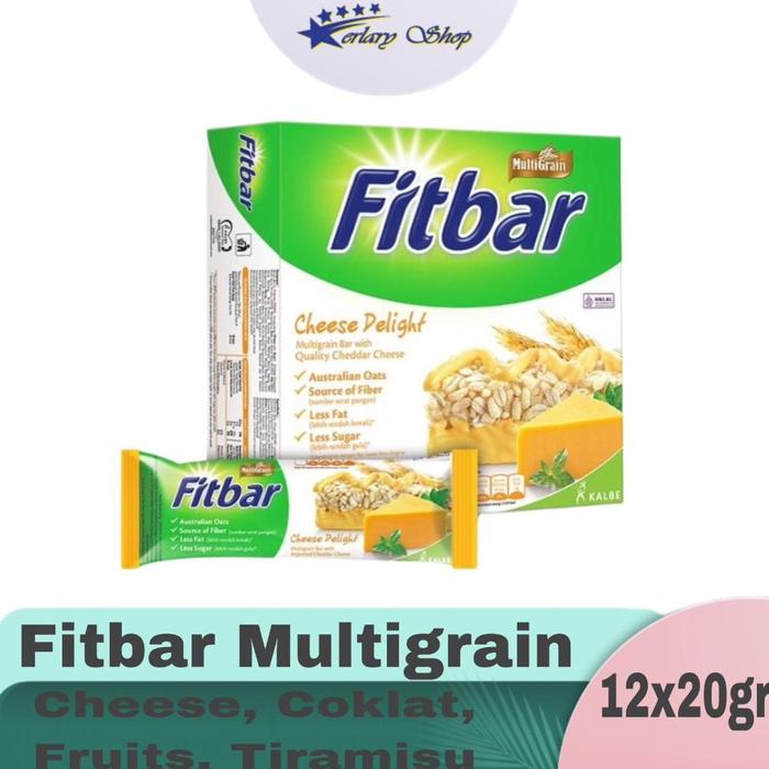 Gambar B4y FITBAR 12x20gr rasa CHEESE, coklat, fruits, nuts / FITBAR ISI 12pc - CHEESE 12x20gr dari lulaespop undefined Tokopedia