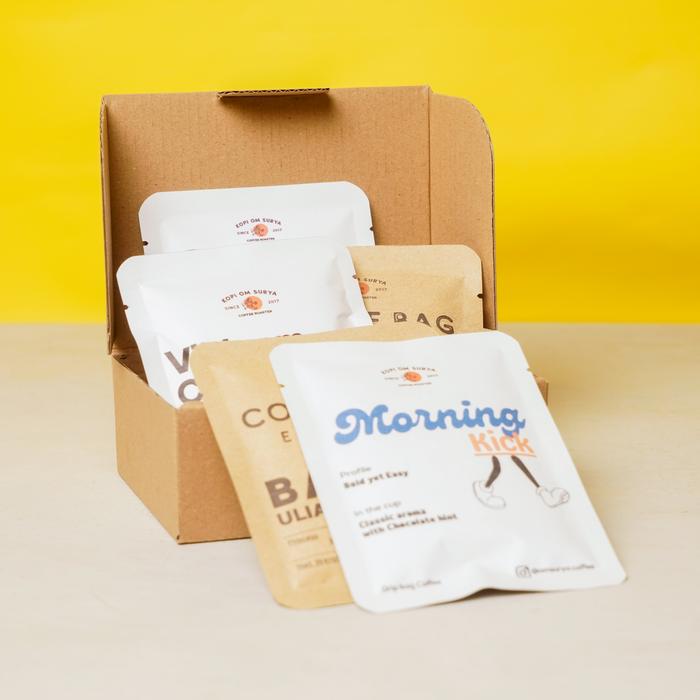 Gambar Gift Box Coffee Drip 5 pcs with Greeting Card - Mix dari Kopi Om Surya undefined Tokopedia