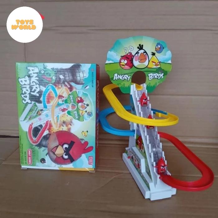 Gambar Mainan Anak Seluncur Tangga Music Angry Bird / Track Racing Seluncuran Angry bird dari Toys World Official Store undefined Tokopedia