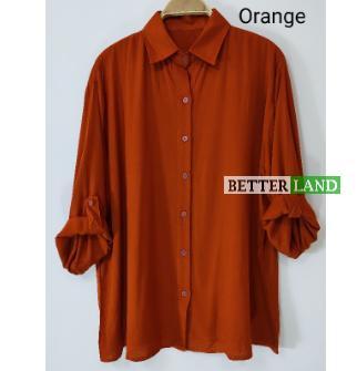 Gambar [BARU] Atasan Baju Kemeja Wanita Polos All Size Bahan Katun Rayon - Abu-abu dari Better Land undefined 2 Tokopedia