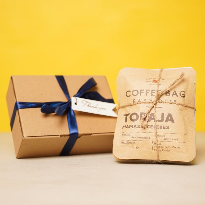 Gambar Gift Box Coffee Drip 5 pcs with Greeting Card - Classic Series dari Kopi Om Surya undefined Tokopedia