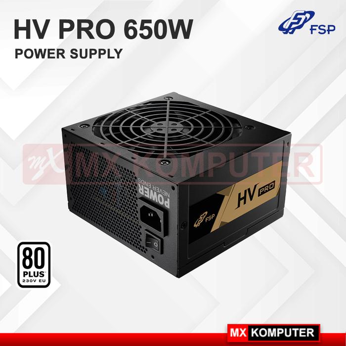 Gambar Power Supply FSP HV PRO 650W 80+ dari MXKomputer_NEW undefined Tokopedia
