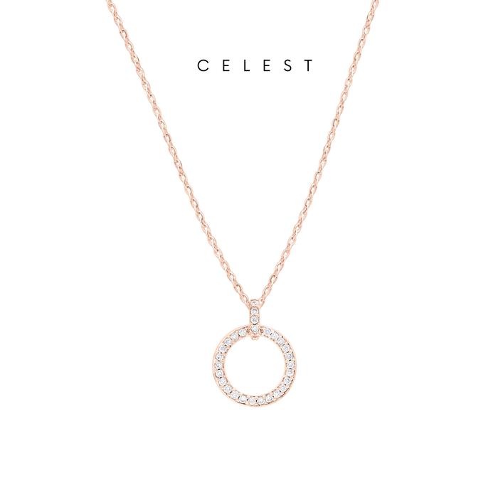 Promo Celest Cielò Rose Gold Necklace Jewelry (Adjustable