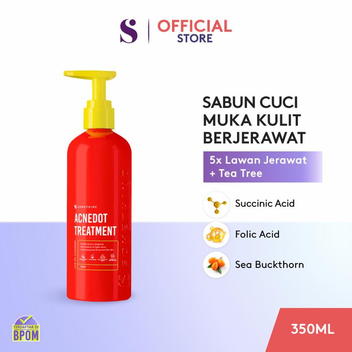 Gambar SOMETHINC ACNEDOT Treatment Low pH Cleanser - Sabun Cuci Muka untuk Kulit Jerawat, Berminyak. Non comedogenic Cocok untuk kulit sensitif - 350 ml dari Somethinc undefined Tokopedia