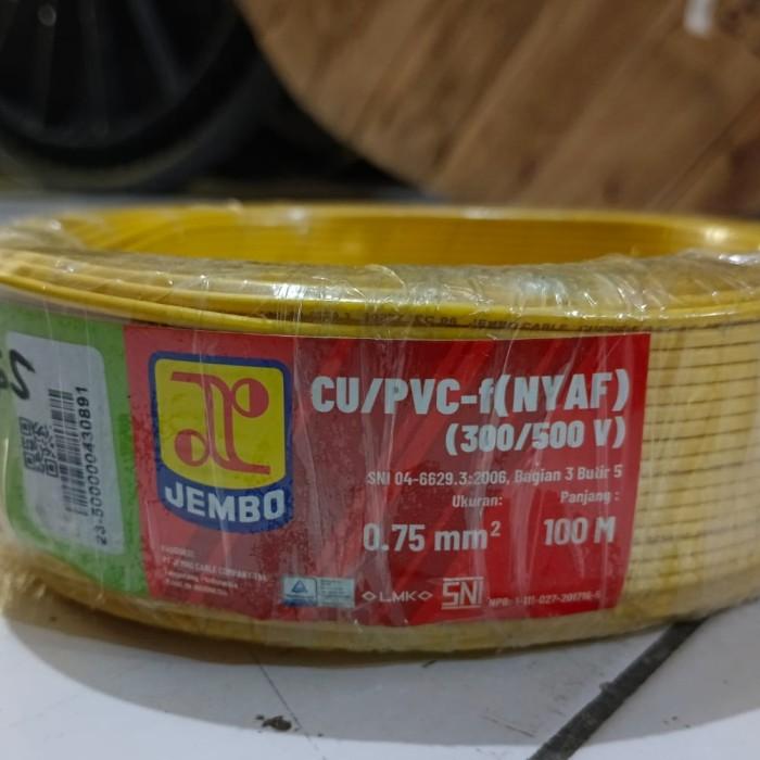 Gambar Kabel Serabut NYAF 0.75 mm Jembo NYAF 0,75 mm Jembo 1 Roll 100 meter Pvc Merah Hitam Biru Kuning Hijau - Kuning dari Jagoan Listrik undefined Tokopedia
