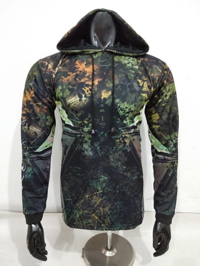 Gambar Kaos jersey Hunting Bertopi-Hoodie Berburu -kaos jersey mancing -jemper mancing Full Printing - L dari gallery sport 4 undefined Tokopedia