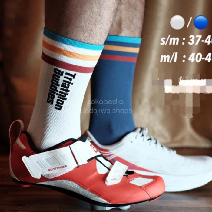 Gambar running & cycling socks Triathlon buddies x temple project - Putih, S dari Sadajiwa shops undefined Tokopedia