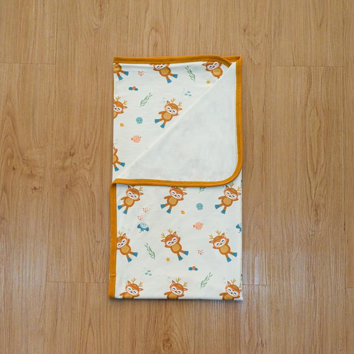 Gambar Hikarusa Selimut Anak Hikaru Double Layer Blanket Tencel 150x200 - Underwater Deer dari beybeestore.id undefined Tokopedia