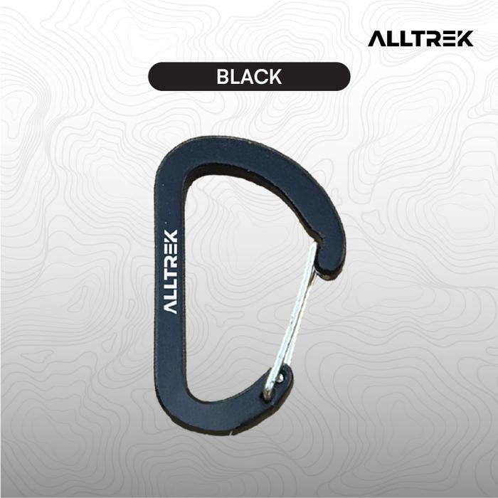 Gambar ALLTREK Aksesoris Carabiner Outdoor C42 Multifungsi D Shape Basic - Black dari ALLTREK OUTDOOR GEAR undefined Tokopedia