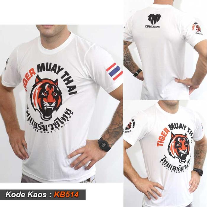 Gambar Kaos MuayThai Hanzo Fight Gear Premium, T shirt Muay Thai Boxing - KB514, 3XL dari Sarung Tinju Ori undefined Tokopedia