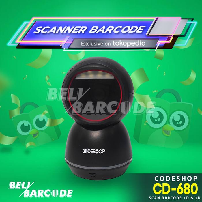 Gambar Scanner Barcode Codeshop CD 680 Auto Scan 1d 2d Usb - CD-680 dari Beli Barcode Surabaya undefined Tokopedia