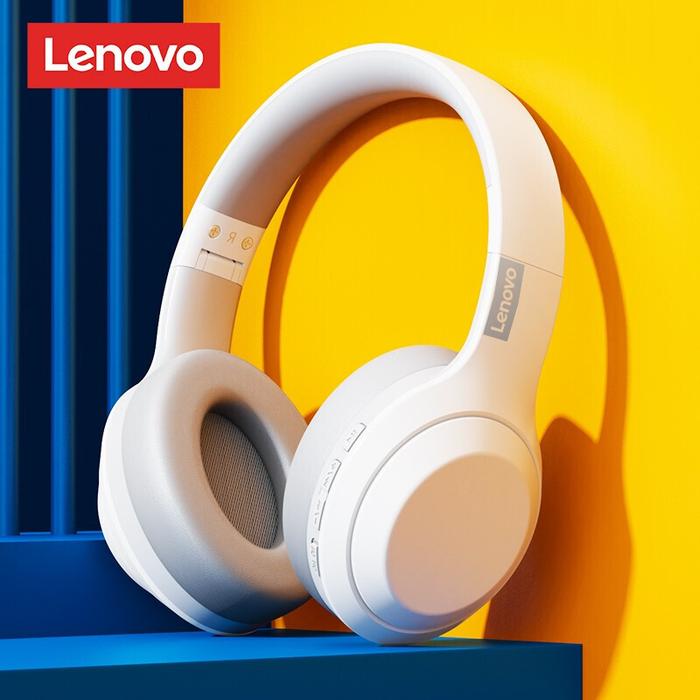 Gambar Lenovo Wireless Headphones Bluetooth Earphones TH10 Waterproof Reduce HiFi Music Sports Gaming Headsets - TH10-White dari Lenovo Audio Store undefined Tokopedia