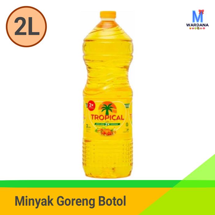 Gambar MINYAK GORENG 2 LITER MINYAK GORENG TROPICAL MINYAK KEMASAN BOTOL dari Makmur Wardana undefined Tokopedia