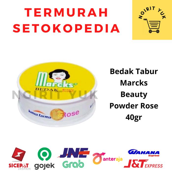 Gambar Bedak Tabur Marcks Beauty Powder Creme 40gr - Rose dari Ngirit Yuk undefined Tokopedia