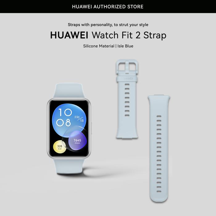 Gambar HUAWEI STRAP WATCH FIT 2 Rubber - Blue No Box dari Huawei Authorized Store undefined Tokopedia
