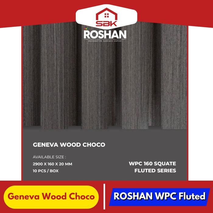 Panel Wpc Rohsan Jual Dekorasi Dinding | Wall Panel Fluted WPC Roshan 2900x160MM ...