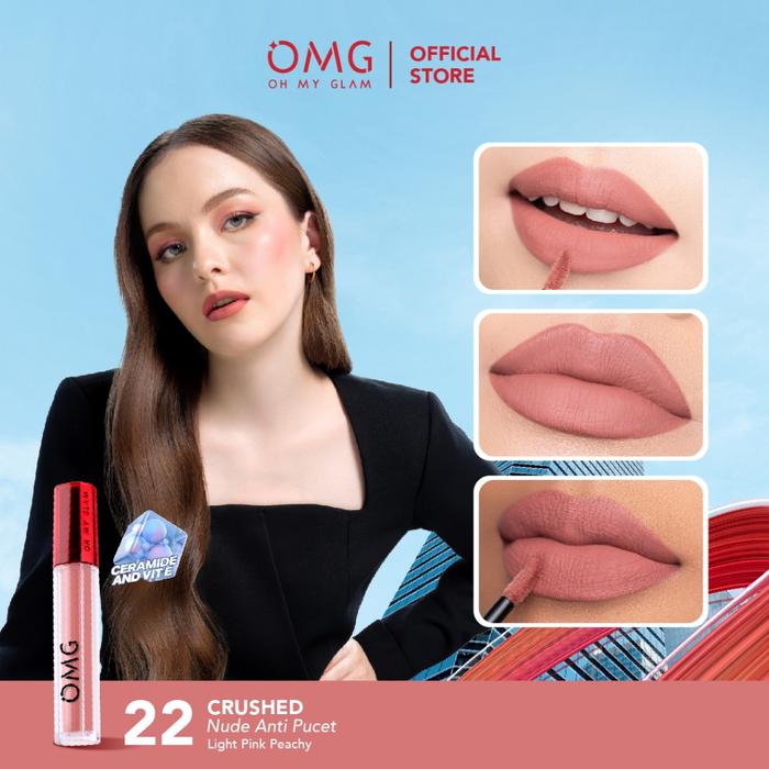 Gambar OMG LIP CREAM OH MY GLAM LIP MATTE KISS 3,5 GR - 22 CRUSHED dari WIN SHOP SOLO undefined Tokopedia