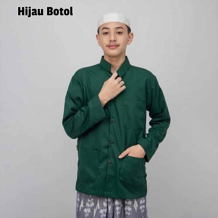 Gambar baju koko haibah habaib murah modern polos - Hijau Botol, L dari Basroh Store undefined Tokopedia