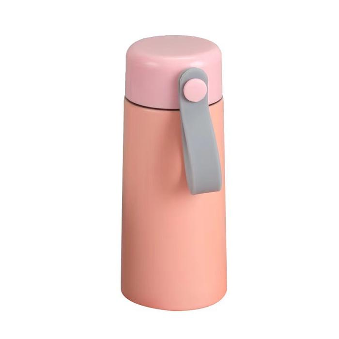 Gambar TUMBLER POCKET TERMOS PORTABLE MINI MUG VACUUM HOT & COOL STAINLESS STEEL 304 180 ML/ COFFEE TUMBLER / TERMOS TAHAN PANAS & DINGIN - 180 PINK PEACH dari Felice&Co undefined Tokopedia