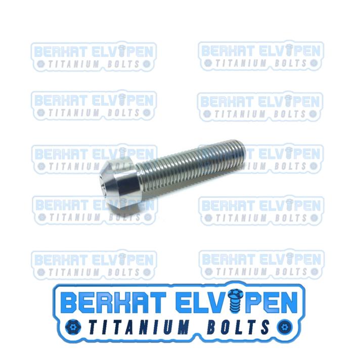 Gambar Baut Titanium SMALL HEAD M8x40 Drat 12 Panjang 40mm 4cm - Silver dari Berkat_Elvipen undefined Tokopedia