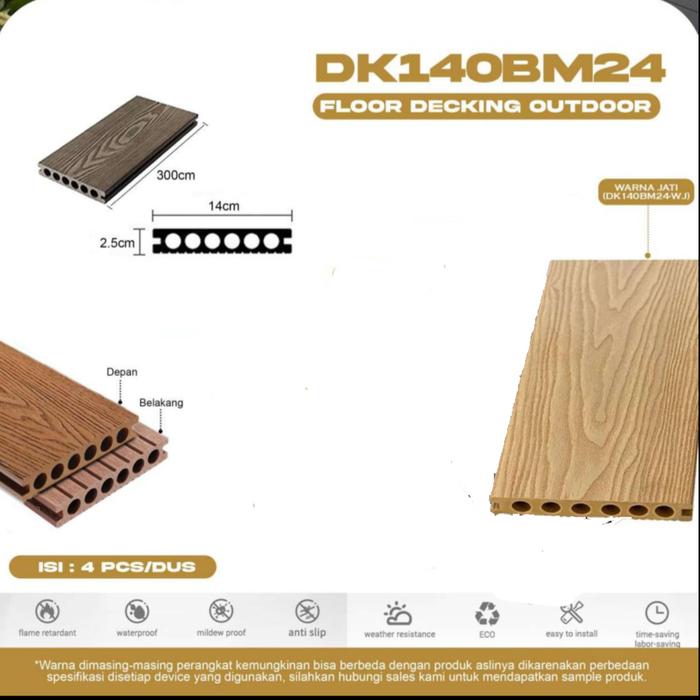 Gambar Pool deck Pooldeck WPC Kolam Renang | Decking WPC Outdoor | Lantai Kayu Kolam | Lantai Kayu Taman - DK140BM24-CM dari Better Easy undefined Tokopedia
