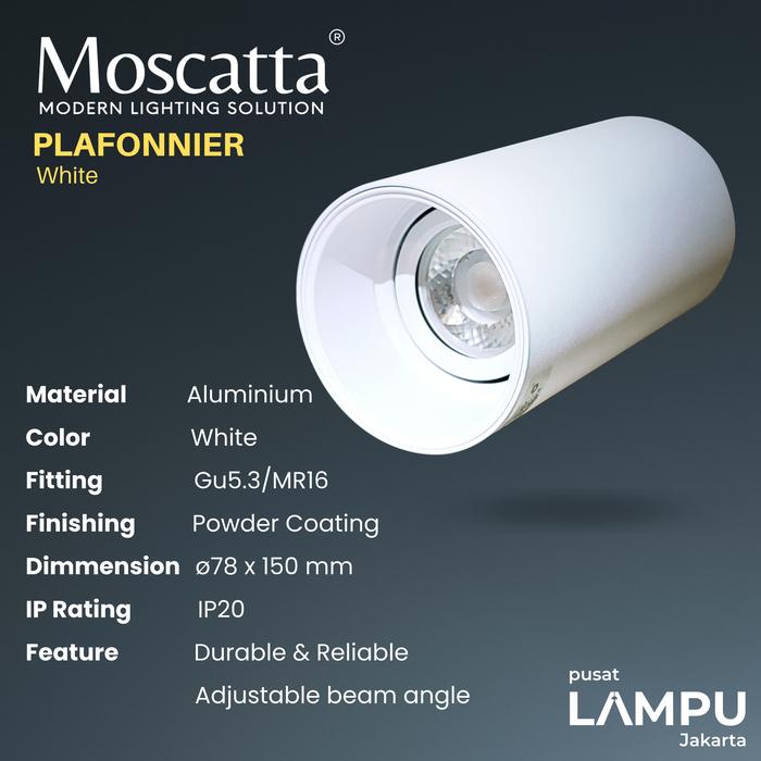 Gambar MOSCATTA Kap lampu MR16 outbow ceiling light Dak beton - White dari Pusat Lampu Jakarta undefined Tokopedia