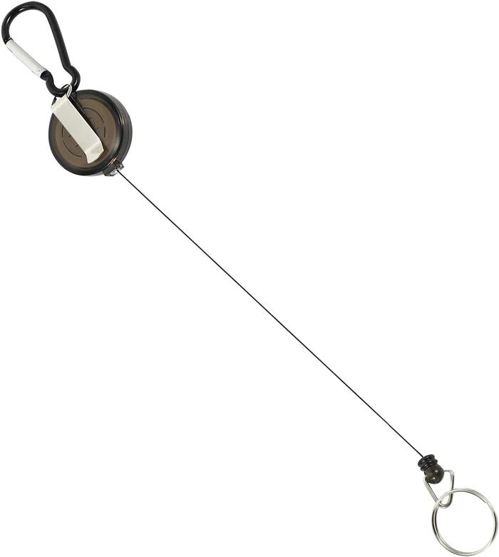 Gambar Gantungan Kunci Tali Gulung Otomatis Retractable Carabiner Steel Wire - RD 1 - Nilon dari Omjak.id undefined Tokopedia