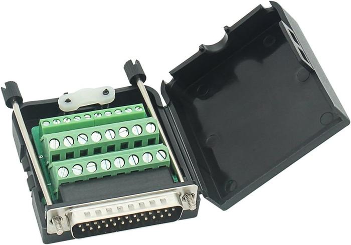 Gambar Connector DB25 D-SUB Male Adapter 25-pin Port Adapter to Terminal Connector Signal Module Db25 Breakout Board Solder-Free with case(Male Connector, DB25 with case) - MALE dari Myshop67 undefined Tokopedia