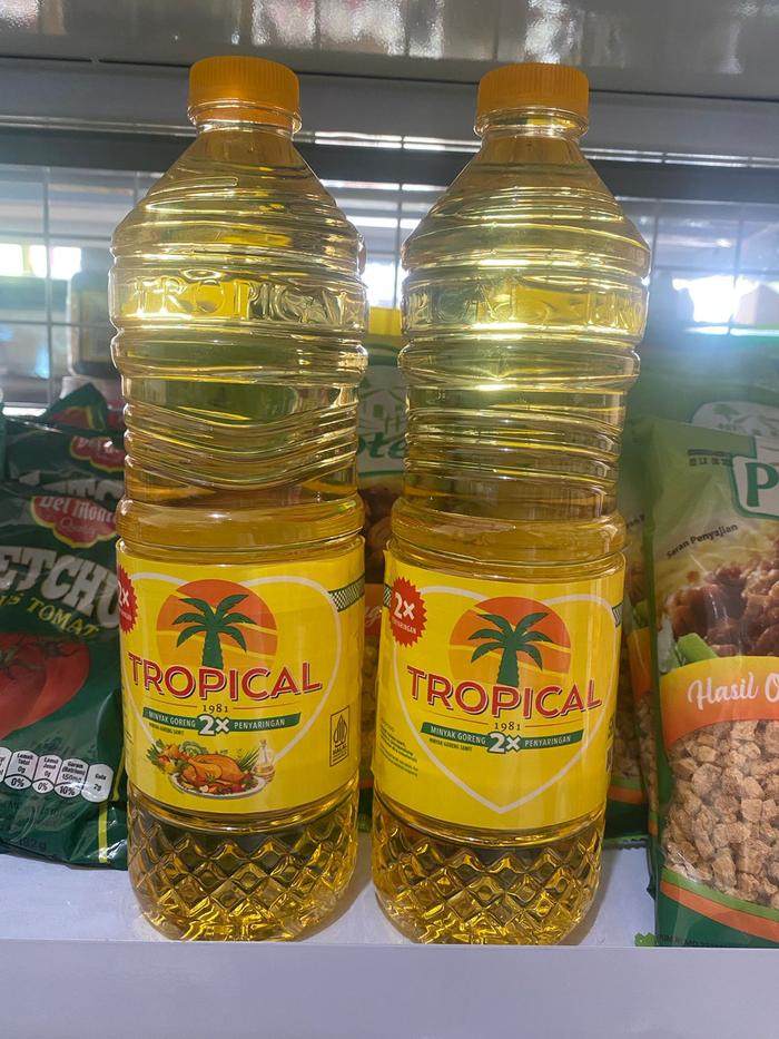 Gambar Tropical Minyak Goreng Kemasan Botol 1L - rizki 850ml dari Blessing Plast undefined Tokopedia