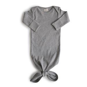 Gambar Mushie Baju Bayi Baby Sleepsuit Knotted Baby Gown - Grey Melange dari Balonku Babyshop undefined Tokopedia