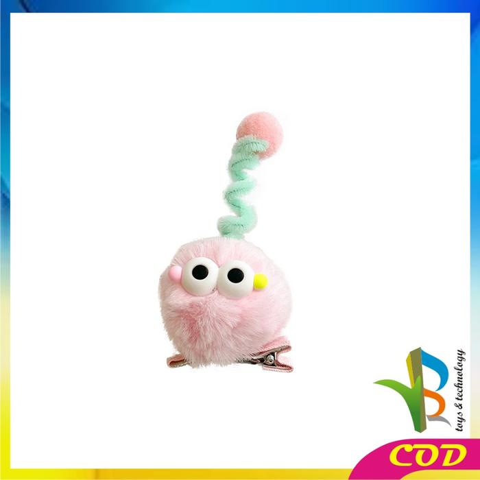 Gambar [COD] RB C1067 Jepit Rambut Anak Fluffy Bulu Lembut Motif Boneka Lucu - PINK MUDA dari RB TOYS AND TECHNOLOGY undefined Tokopedia