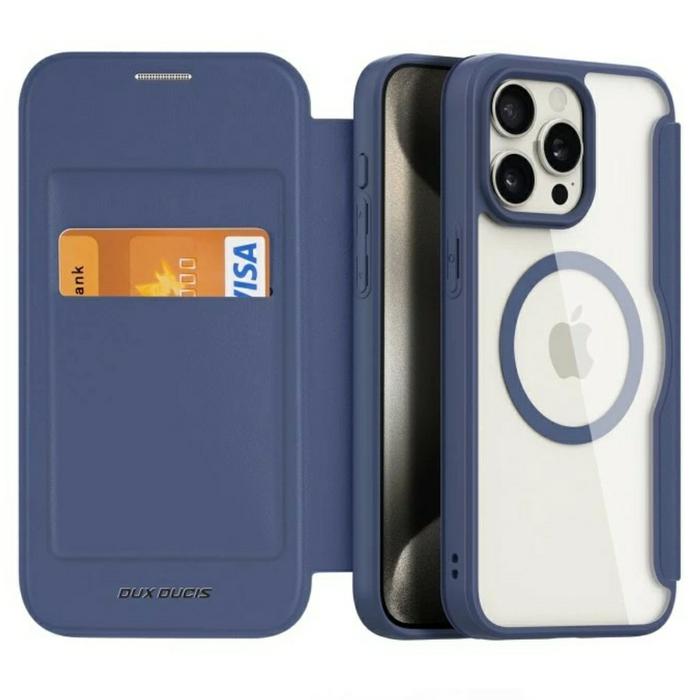 Gambar Dux Ducis Skin X Pro Card Slot Magsafe Case iPhone 15 Pro Max Plus - Navy, 15 Pro Max dari iStore Gadget Jakarta undefined Tokopedia