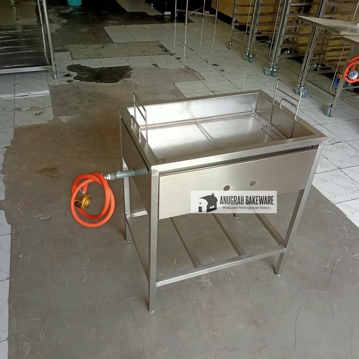 Gambar Penggorengan donat stainlless ukuran wajan 40x60cm dari Anugrah bakeware undefined Tokopedia