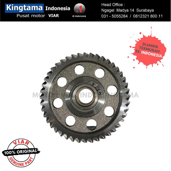 Gambar TIMING DRIVEN GEAR SET / NOKEN AS VIAR KARYA MOTOR RODA TIGA - LUBANG dari MOTOR VIAR INDONESIA undefined Tokopedia