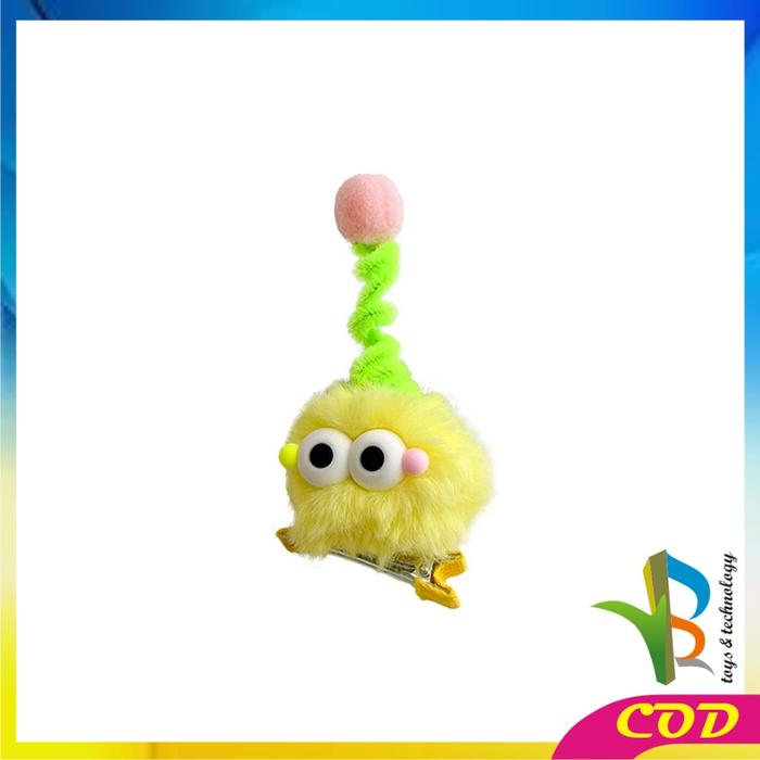 Gambar [COD] RB C1067 Jepit Rambut Anak Fluffy Bulu Lembut Motif Boneka Lucu - KUNING  dari RB TOYS AND TECHNOLOGY undefined Tokopedia