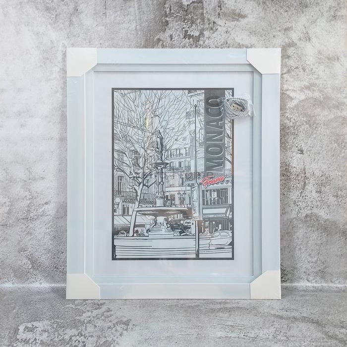 Gambar Bingkai Frame 24R (60x80cm) Double Frame - Putih dari Setra Frame undefined Tokopedia