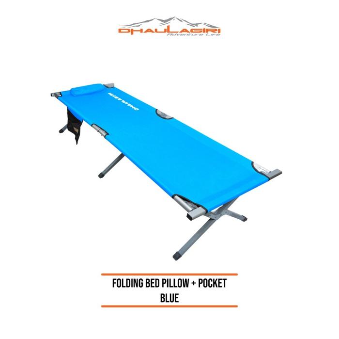 Gambar Folding Bed With Pillow - Biru dari Kayak Outdoor undefined Tokopedia