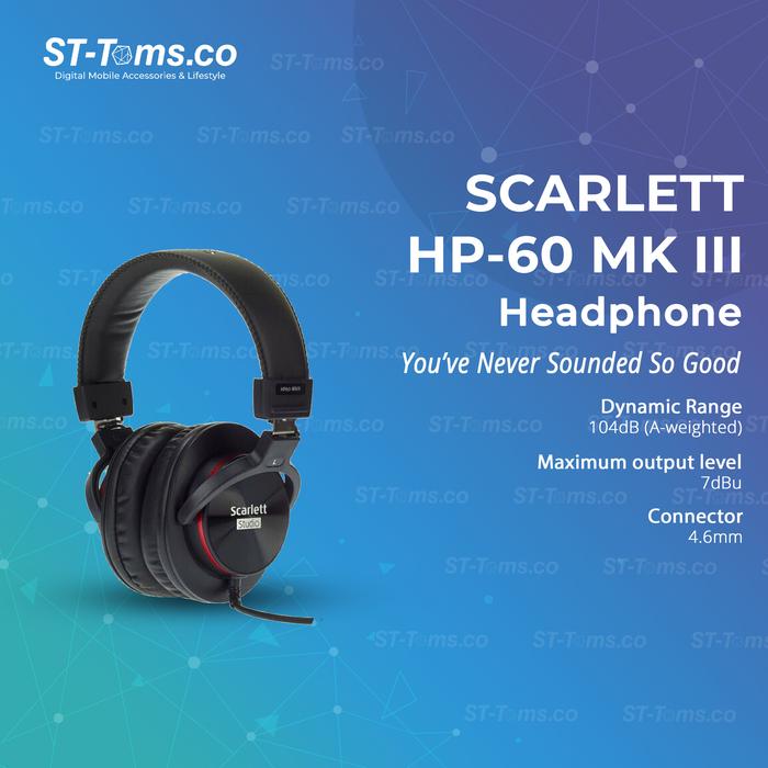 Gambar Focusrite Scarlett 2i2 Studio 3rd Gen 3 USB Audio Recording Soundcard - HP-60 Headphone dari ST-Toms.co undefined Tokopedia