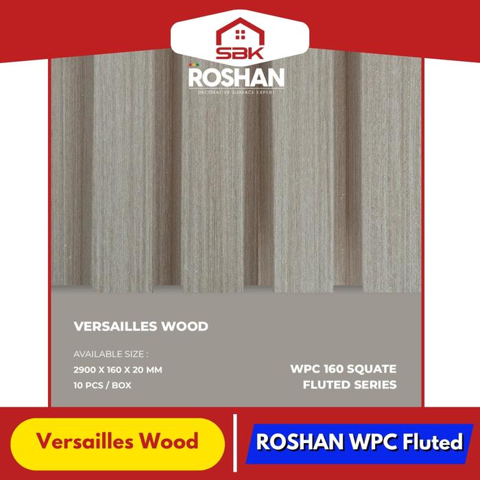 Gambar Dekorasi Dinding | Wall Panel Fluted WPC Roshan 2900x160MM - Versailles Wood dari Sinar Bintang Keramik Bekasi undefined Tokopedia