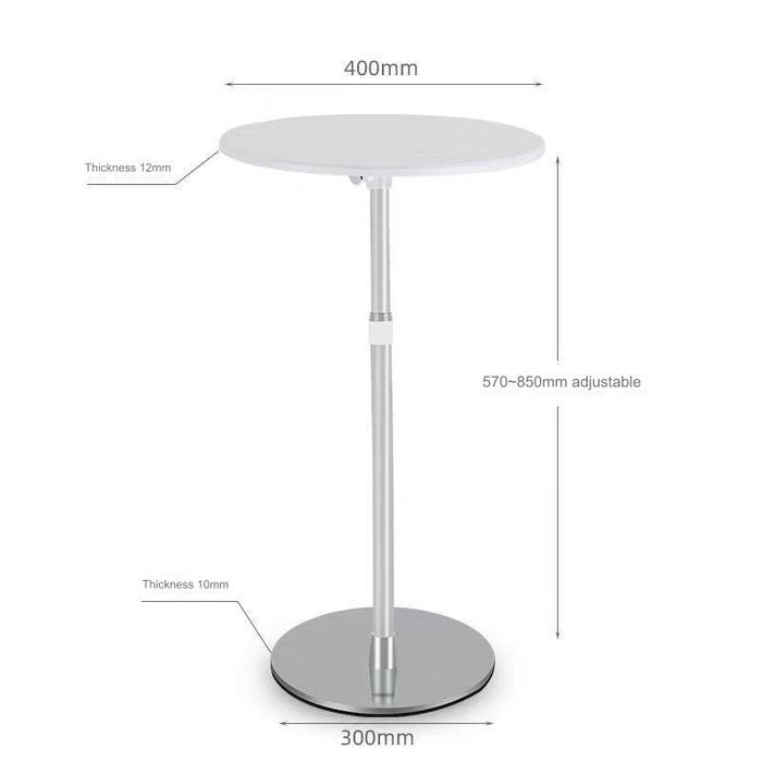 Gambar All For Work Meja Kerja LINWOOD Meja Bundar Adjustable Multifungsi - Premiere White dari All For Work Indonesia undefined Tokopedia